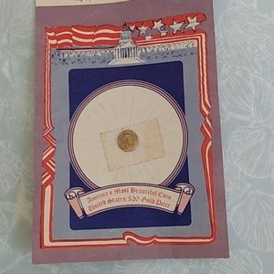 Vintage miniature replica us twenty dollar coin
